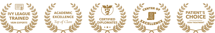 Credentials and badges - mobile - Vein Treatment Clinic
